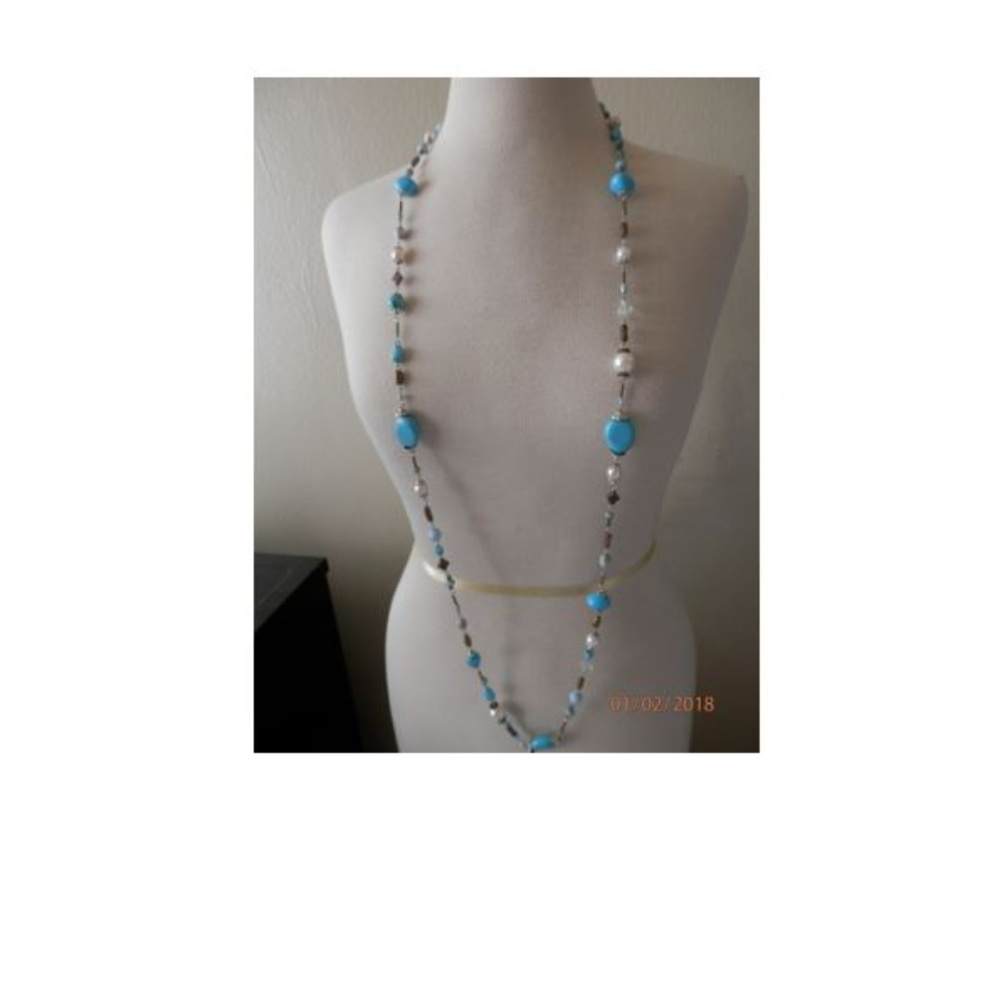 Amrita Singh Necklace precious stones/pearls - Picture 2 of 3